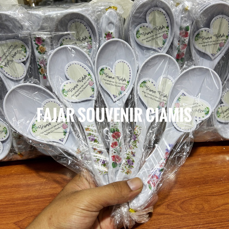 Souvenir Pernikahan Centong Melamin Kemas plastik (ISI 100 PCS) Souvenir Pernikahan Unik Souvenir pe