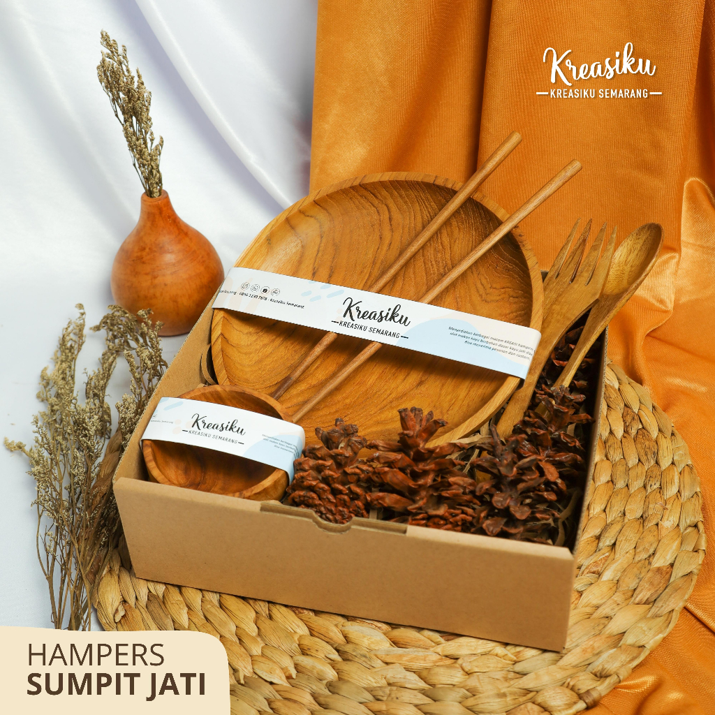 

HAMPERS ALAT MAKAN KAYU JATI SUMPIT / KADO PERNIKAHAN / HADIAH / WISUDA / GIFT / WEDDING GIFT