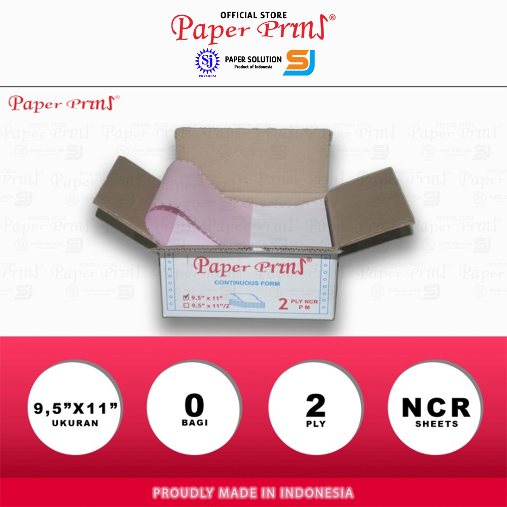 

RB6 Paperpryns Kertas Continuous Form 2PLY NCR 9,5" x 11