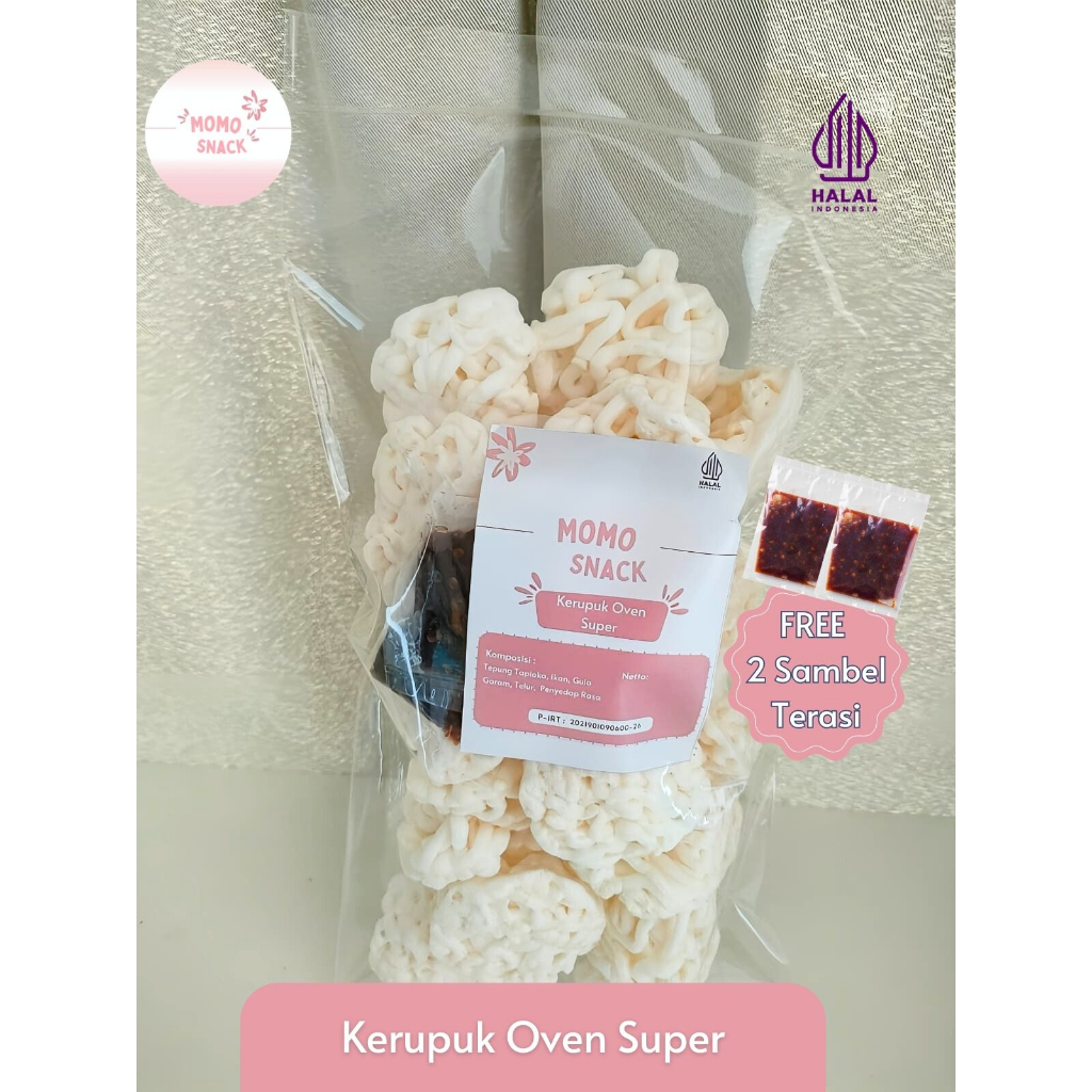 

Kerupuk Oven Super Ikan Tenggiri Asli Bangka Momo Snack Bangka