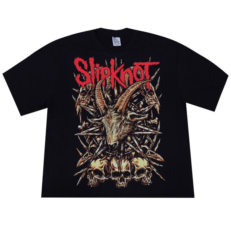 KAOS SLIPKNOT OVERSIZE KAOS BAND METAL KAOS BOOTLEG KAOS DISTRO