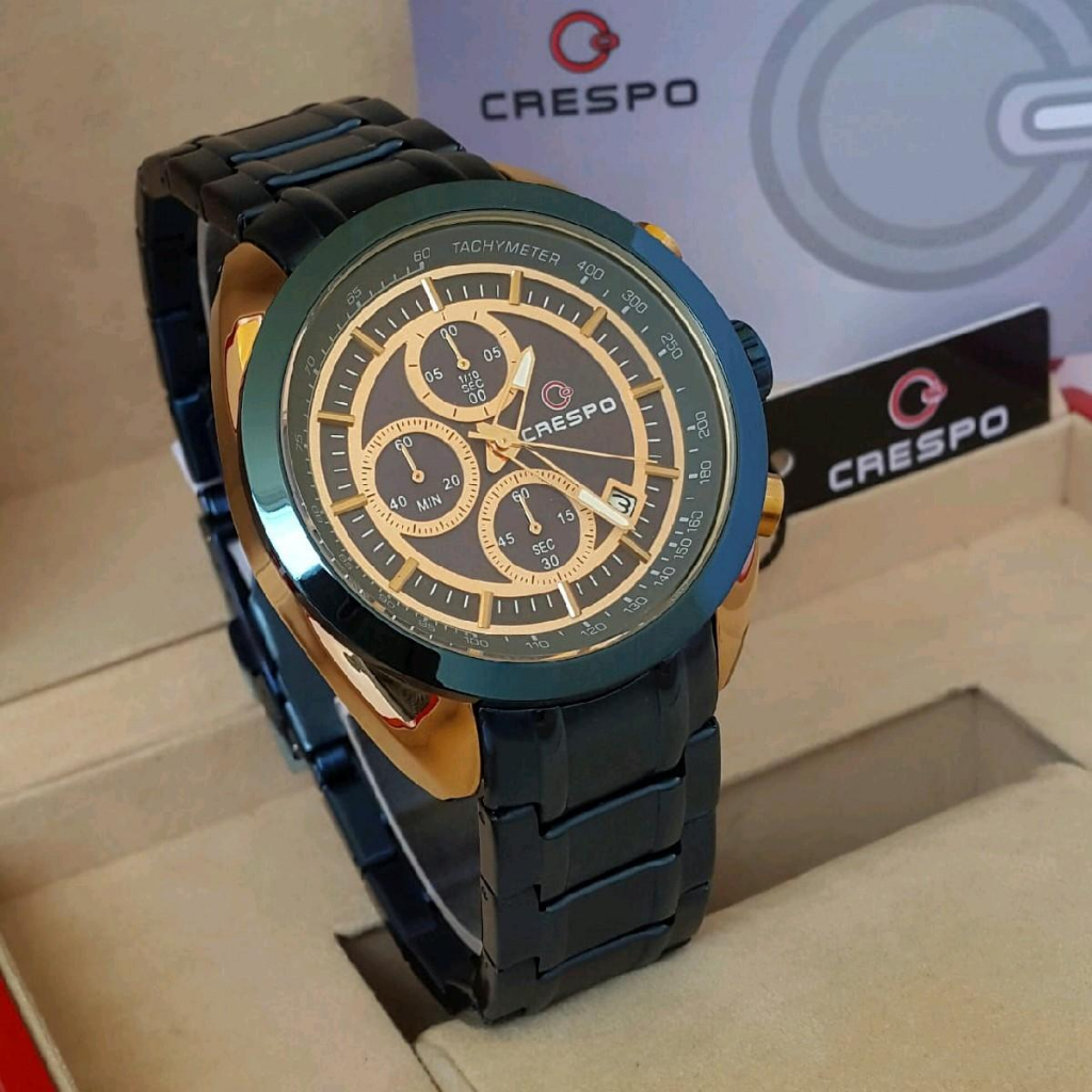 Jam tangan CRESPO Original C 5019 rantai crono