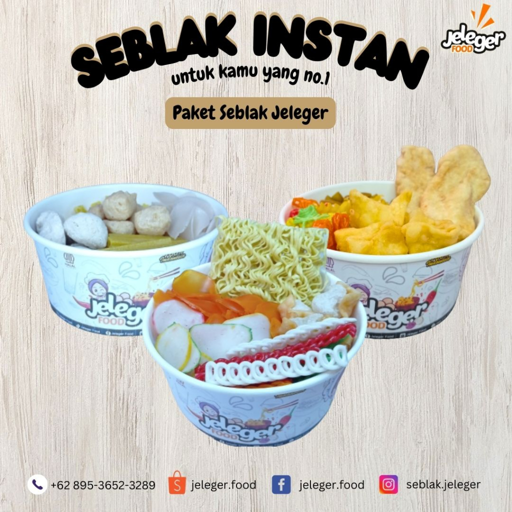 

seblak instan / Terlaris / Termurah / Paket kenyang seblak instan jeleger / seblak bandung /seblak kerupuk