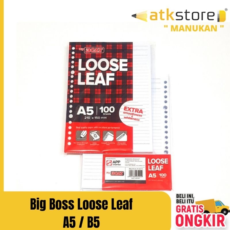 

Loose Leaf A5 B5 isi 50/100 lembar || Big boobs loose leaf B5 A5