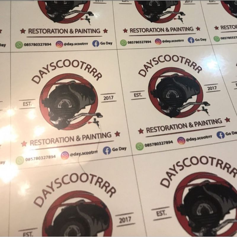 

PROMO!! STICKER VINYL GLOSSY A3+ PRINT CUT