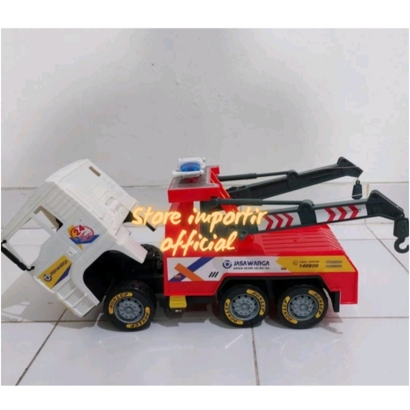 Ukuran Besar Mainan Konstruksi Truk Katrol Derek Kgp 8082 Mainan Edukasi Truck Construction Katrol