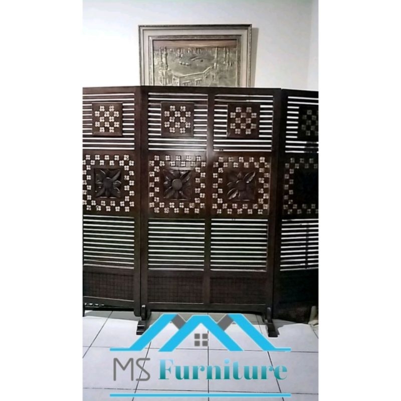 Partisi Penyekat Ruangan Minimalis Jati Jepara