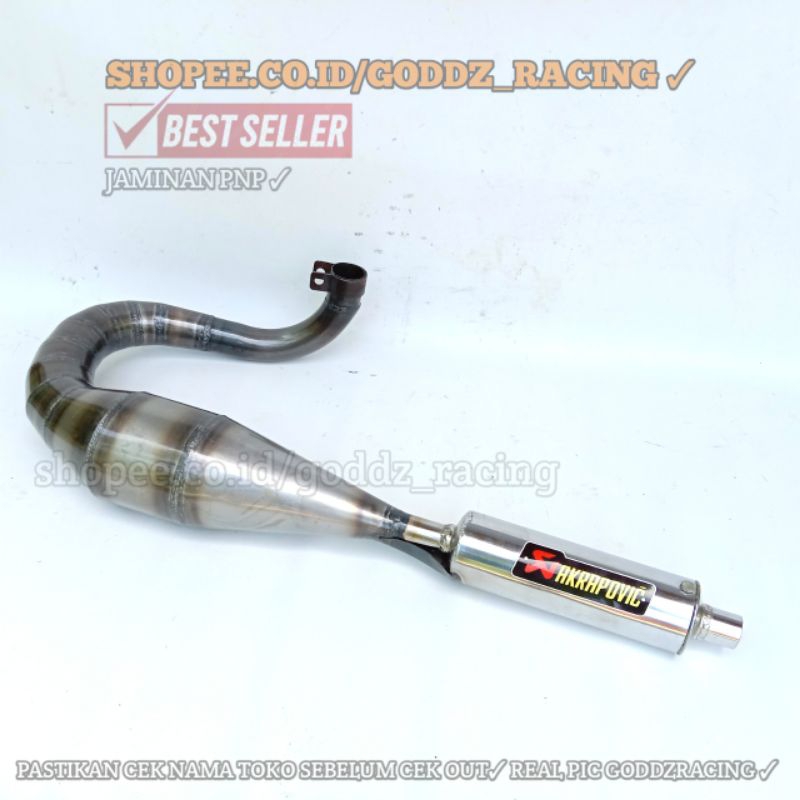Knalpot Vespa 2Tak Akrapovic Vespa Super Sprint Vespa Px125 150 Excel 150 Dll