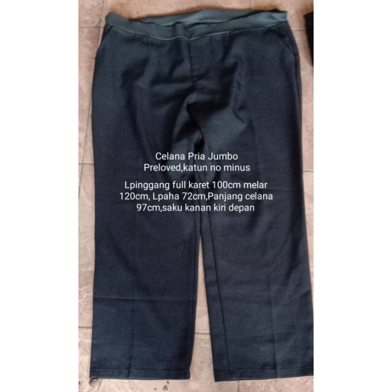 Celana Kain Pria/Celana/Celana Kain Pria Jumbo/Celana Bigsize/Celana Jumbo Bigsize Mepar Cowok Pria 