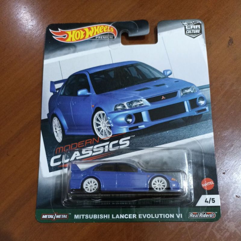 Hot Wheels Modern Classic Mitsubishi Lancer Evolution IV Japan Sticker