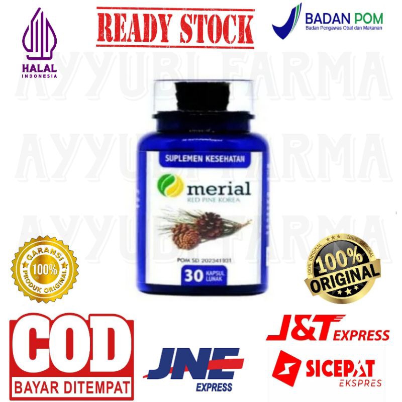 Merial Red Pine Korea 100% Original Suplemen Kesehatan Tubuh Ampuh