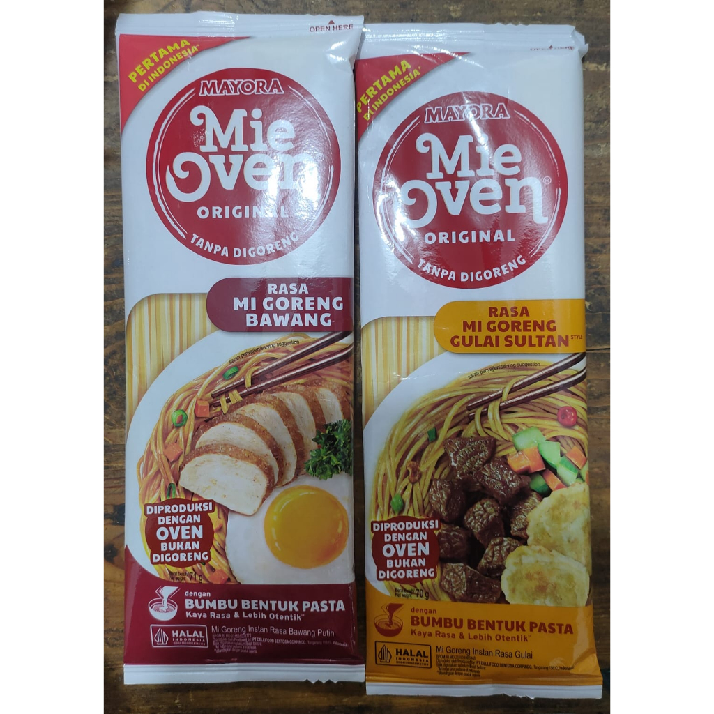 

TERMURAH !!! MI OVEN MAYORA VARIAN GORENG BAWANG & GULAI SULTAN OVEN ORIGINAL