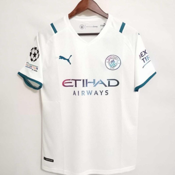 Jual JERSEY CITY AWAY 2021 2022 JERSEY GRADE ORI 2022 FULL PATCH UCL - S Berkualitas