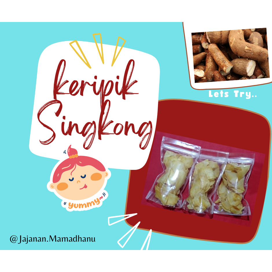 

KERIPIK SINGKONG Asli Rasa Lezat Home Made Enak Gurih