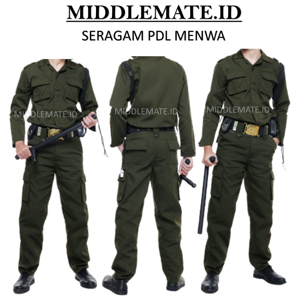 BAJU SERAGAM PDL MENWA / SERAGAM PDL MENWA MAHASISWA / SETELAN PELAJAR TNI / SERAGAM PDL MENWA RESIM
