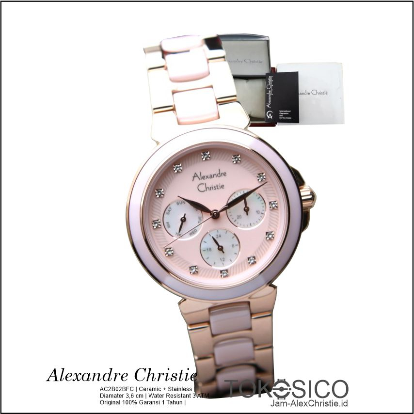 TERBARU JAM TANGAN ALEXANDER CHRISTIE WANITA ORIGINAL CERAMIC AC2B02-2B03 ALEXANDRE CRISTIE CEWEK 10