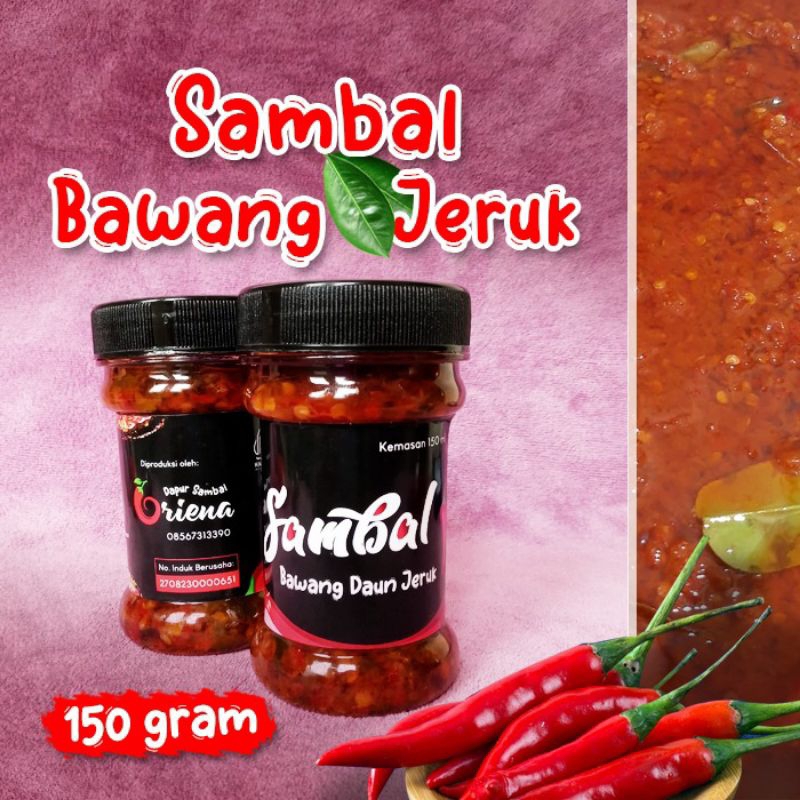 

SAMBAL BAWANG DAUN JERUK / Dapur Sambal Oriena 150 Gram