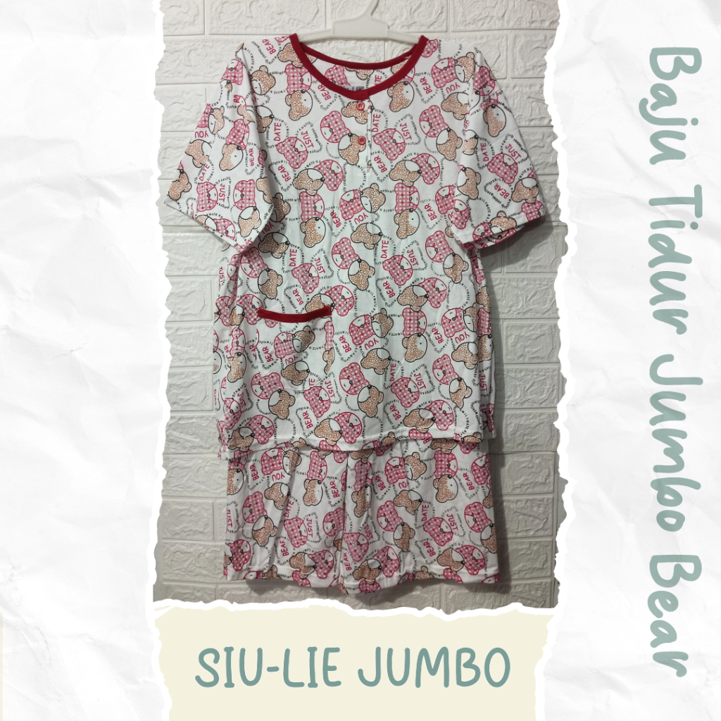 Setelan baju tidur wanita Siu Lie Jumbo Bear 1