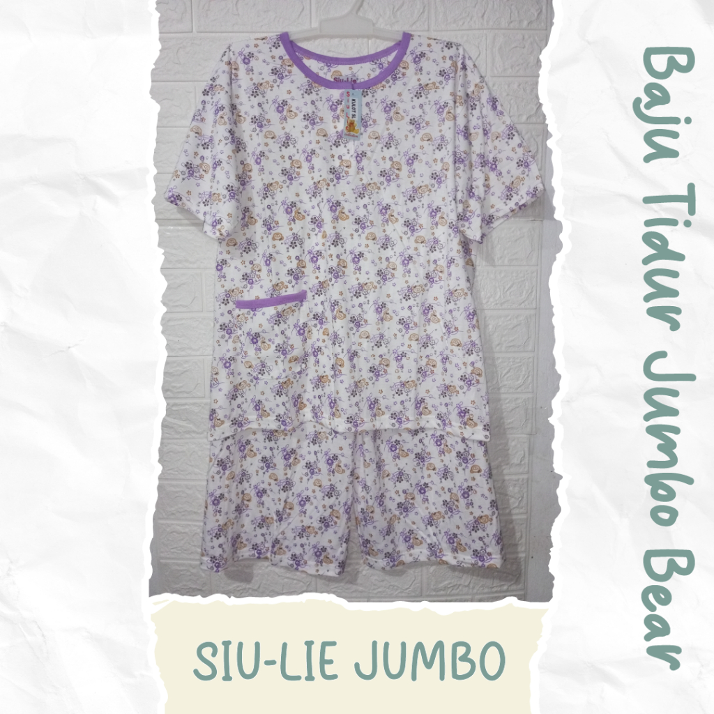 Setelan baju tidur wanita Siu Lie Jumbo Bear 2