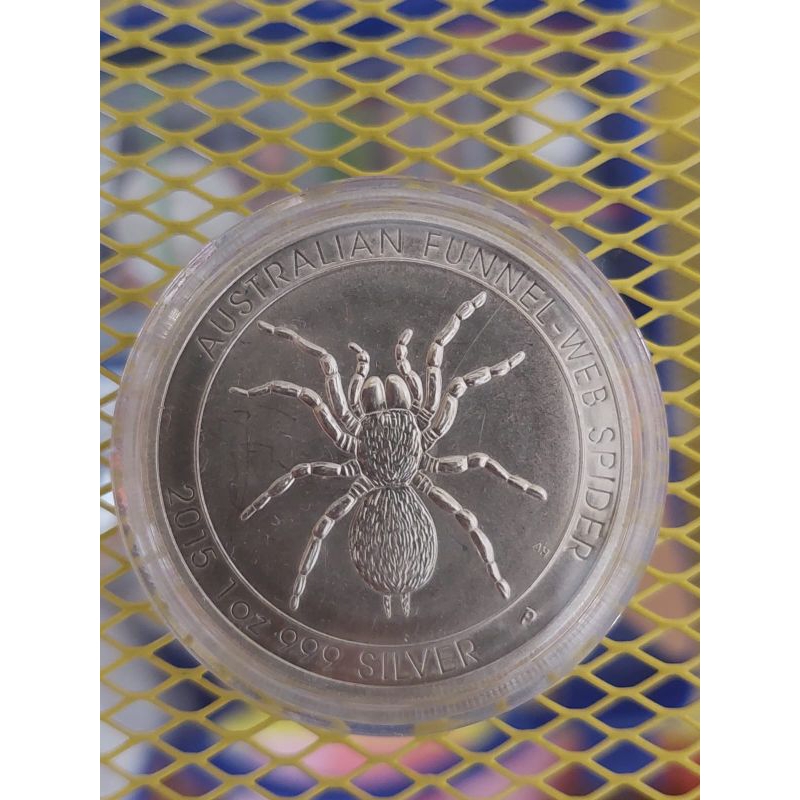 Silver 1 Oz Perak Australian Funnel Web Spider 2015