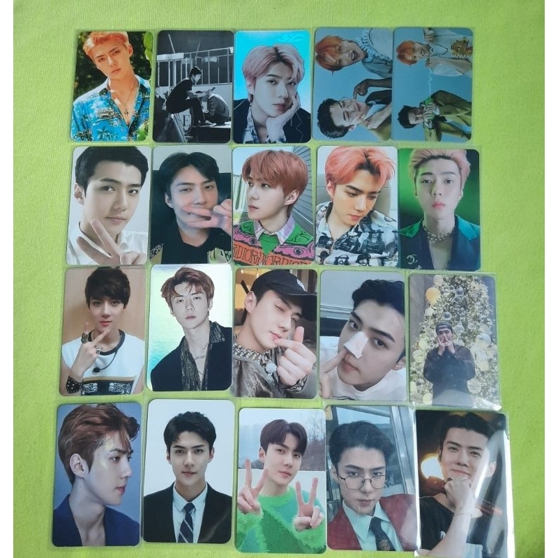 EXO SEHUN PC PHOTOCARD NON ALBUM kokobop card wallet dvd elyxion in seoul 1 billion views hologram x