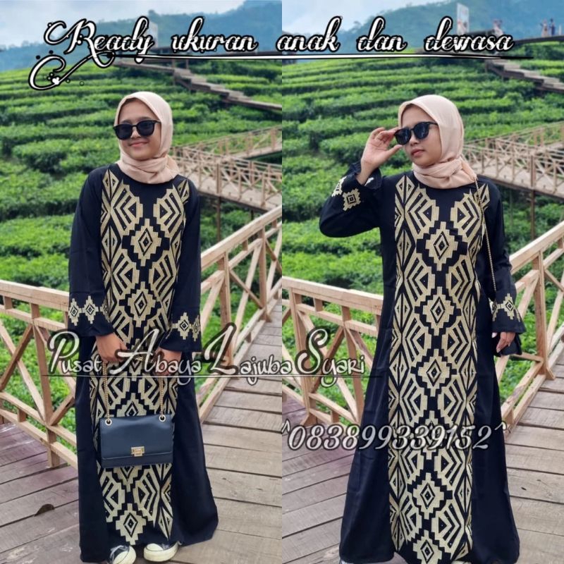 ABAYA ARAB - ABAYA DEWASA - ABAYA ANAK - ABAYA HITAM - GAMIS HITAM