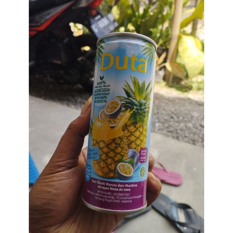 

Duta Sari Buah Nanas Markisa 250ml (1 tray isi 12)