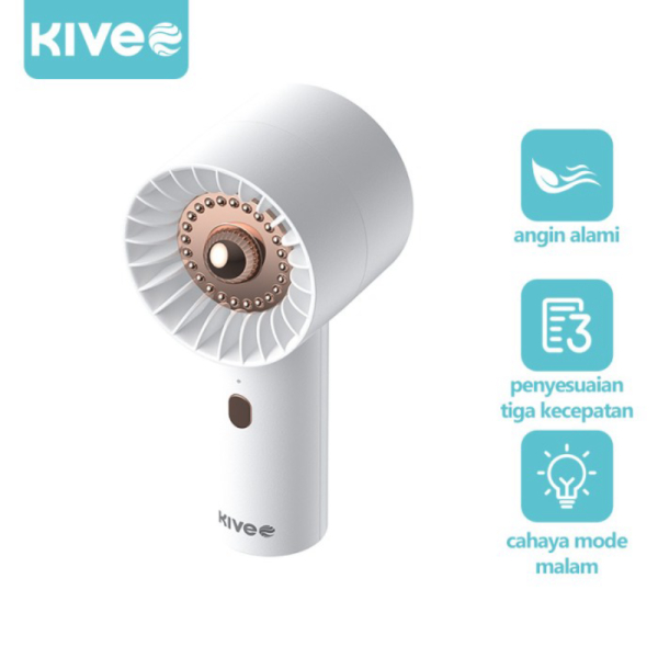 Unik KIVEE Kipas Angin Mini Genggam Cute Mini Fan Portable Kipas Angin - White Murah