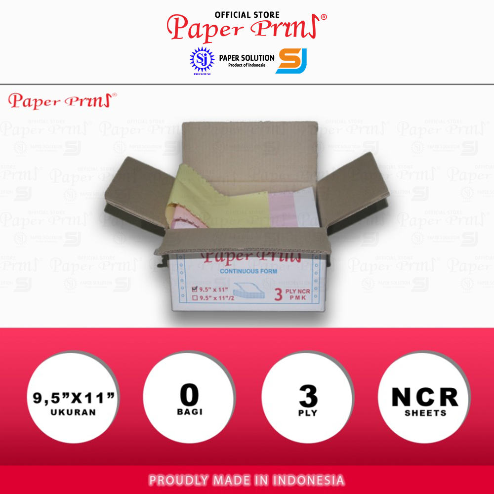

lkjj Paperyns Kertas Continuous Form 3PLY NCR 9,5" x 11