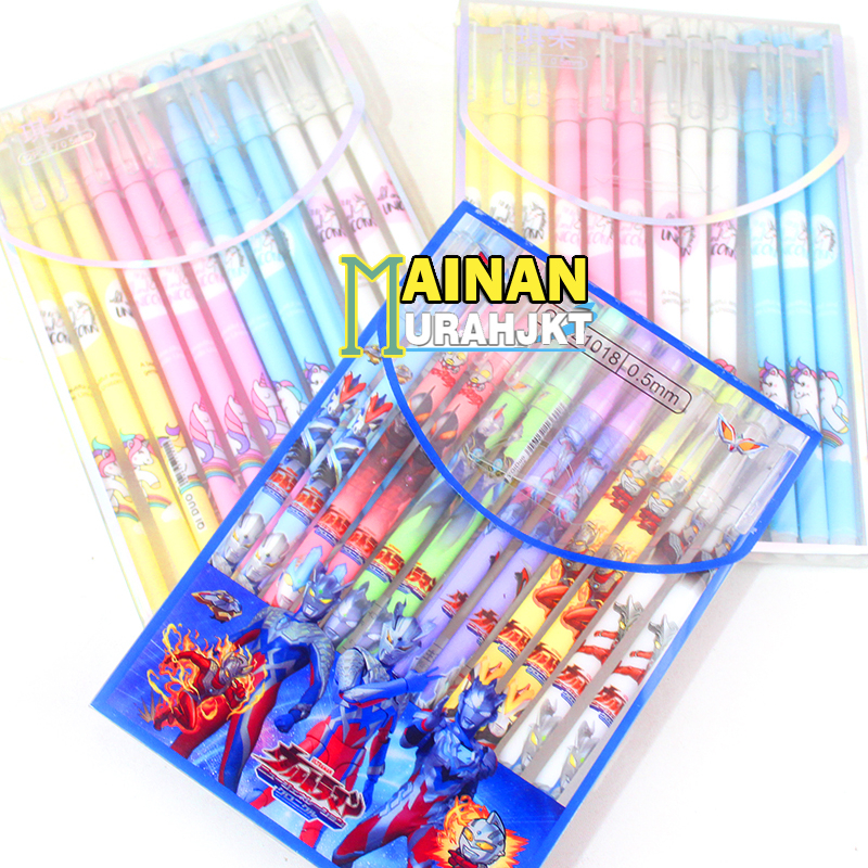 

MAINANKEI ATK PULPEN ERASER KARAKTER QD-21018/QD-18517 ATK PULPEN BISA DI HAPUS GAMBAR SUPER HERO ULTRAMAN DAN UNICORN KUDA PONY