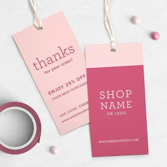 

100 Hang Tag Custom Label Baju Murah Free Design Hangtag