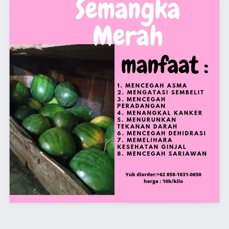 Semangka Merah dan Manis