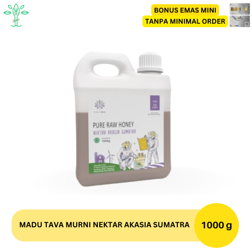 

Madu Murni Asli Tava 1000gr Nektar Akasia Sumatra 100% Pure Raw Honey