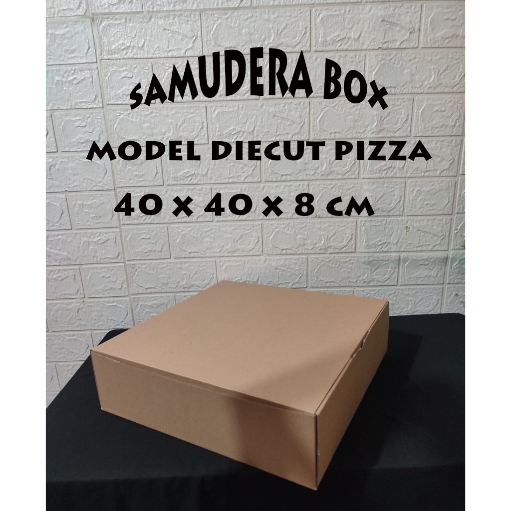 

kardus karton uk 40x40x8 cm model diecut pizza untuk souvenir