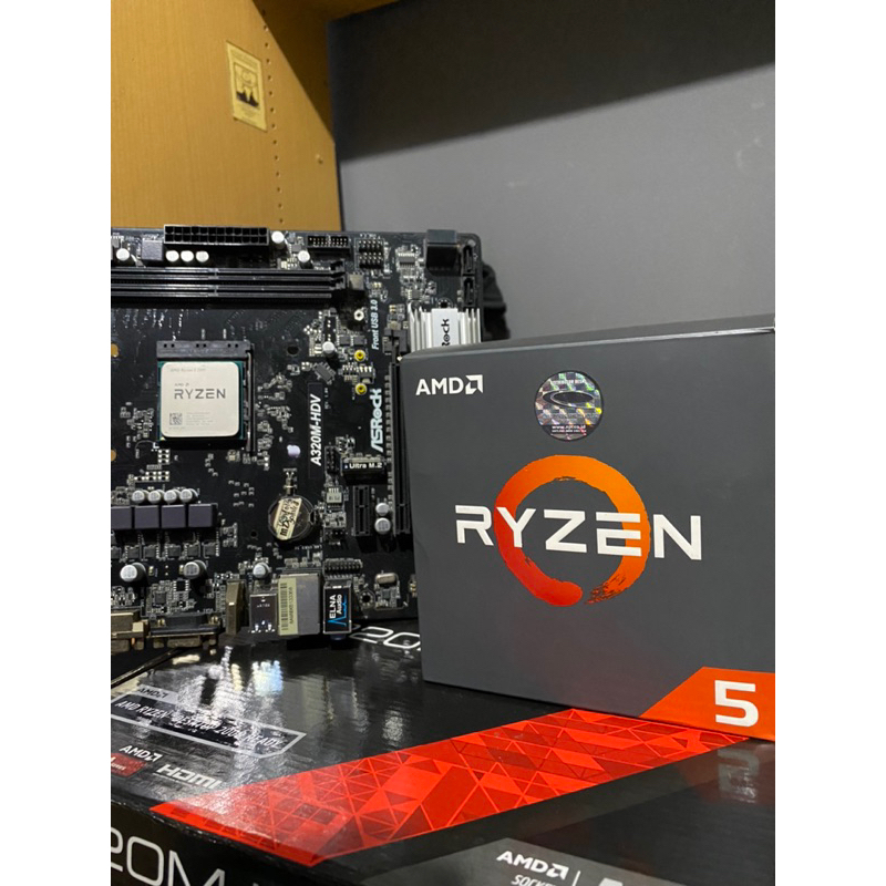 paketan ryzen 5 2600 & Asrock A320M HDV