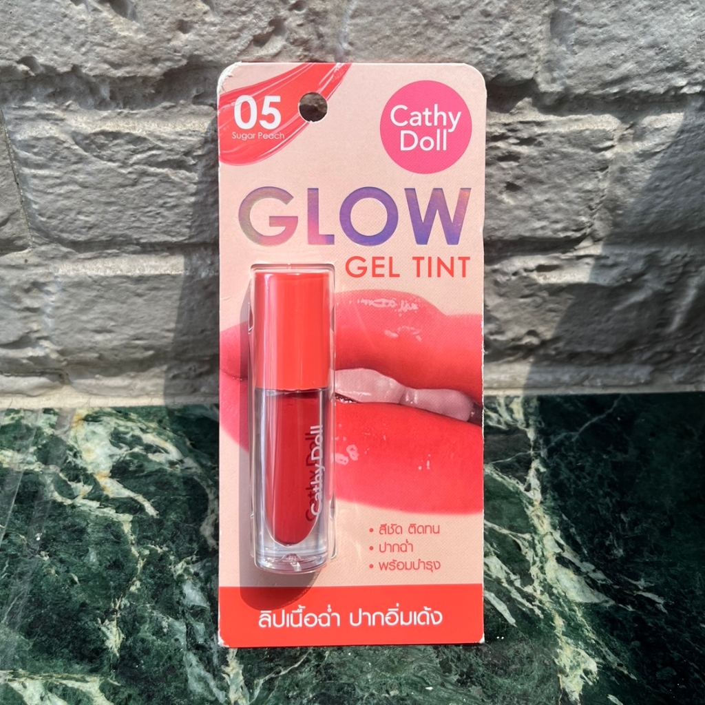 [FREEONG DI LIVE] Cathy Doll Glow Gel Lip Tint – 05 Sugar Peach | Liptint ORIGINAL BKK