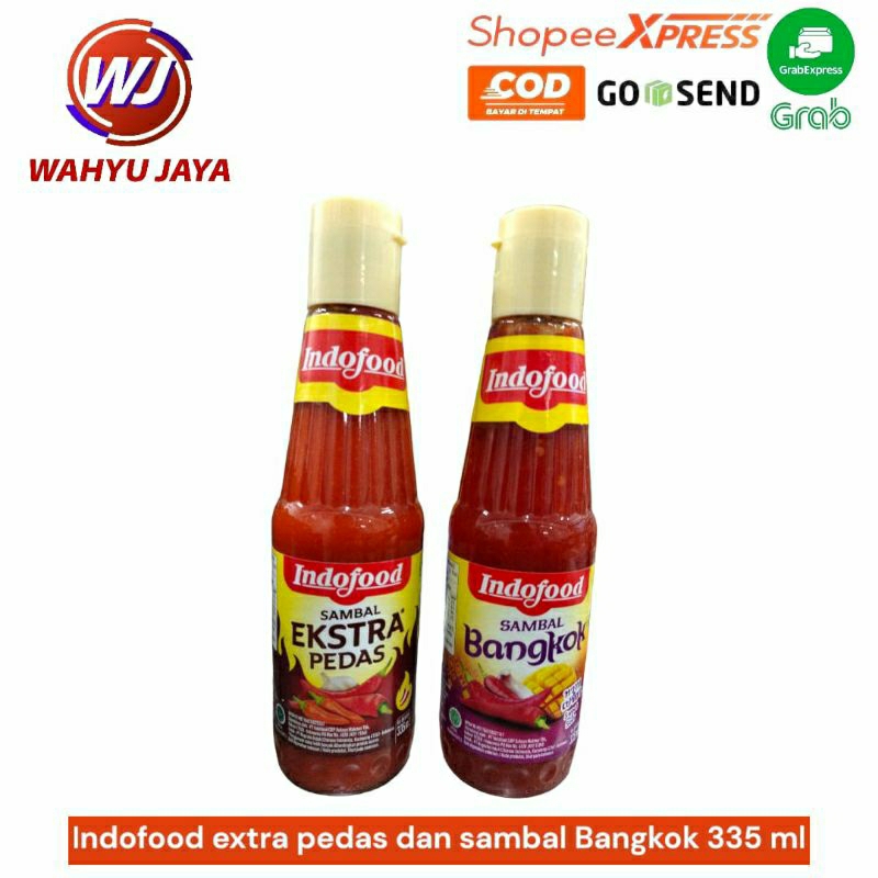 

Indofood extra pedas dan sambal bangkok 335 ml