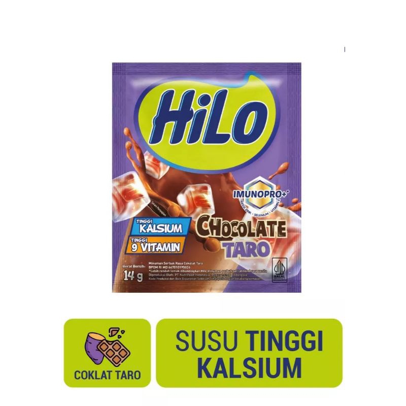 

Hilo Chocolate Taro Minuman Instant Bubuk per Sachet