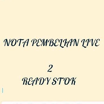 

nota live pembelian