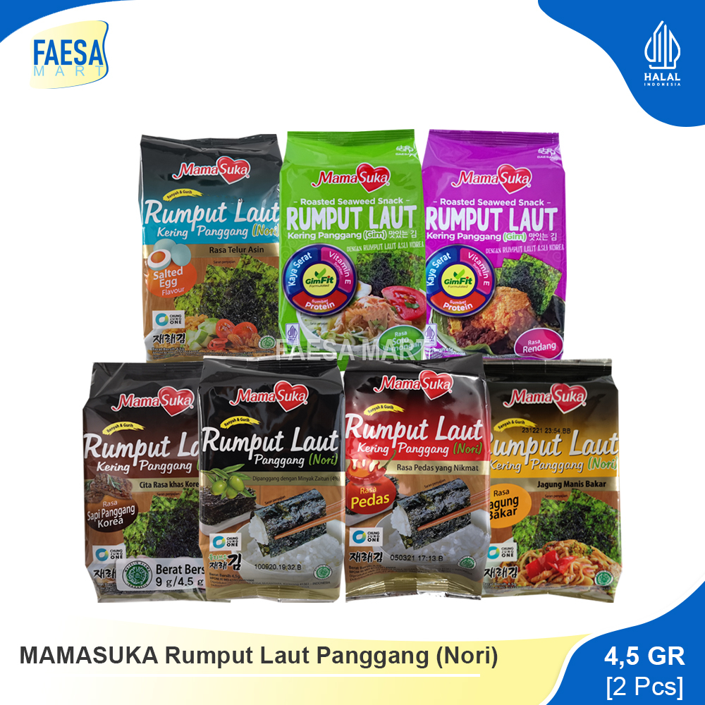 

MAMASUKA Rumput Laut Panggang (2 x 4,5gr)