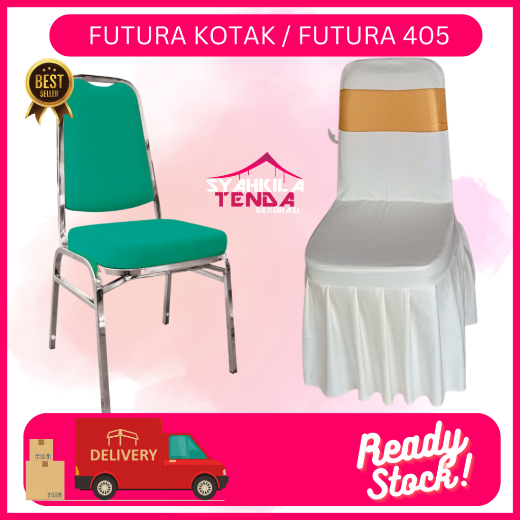 SARUNG KURSI FUTURA REMPEL/SARUNG KURSI FUTURA/SARUNG KURSI/ (PAKAI PITA)