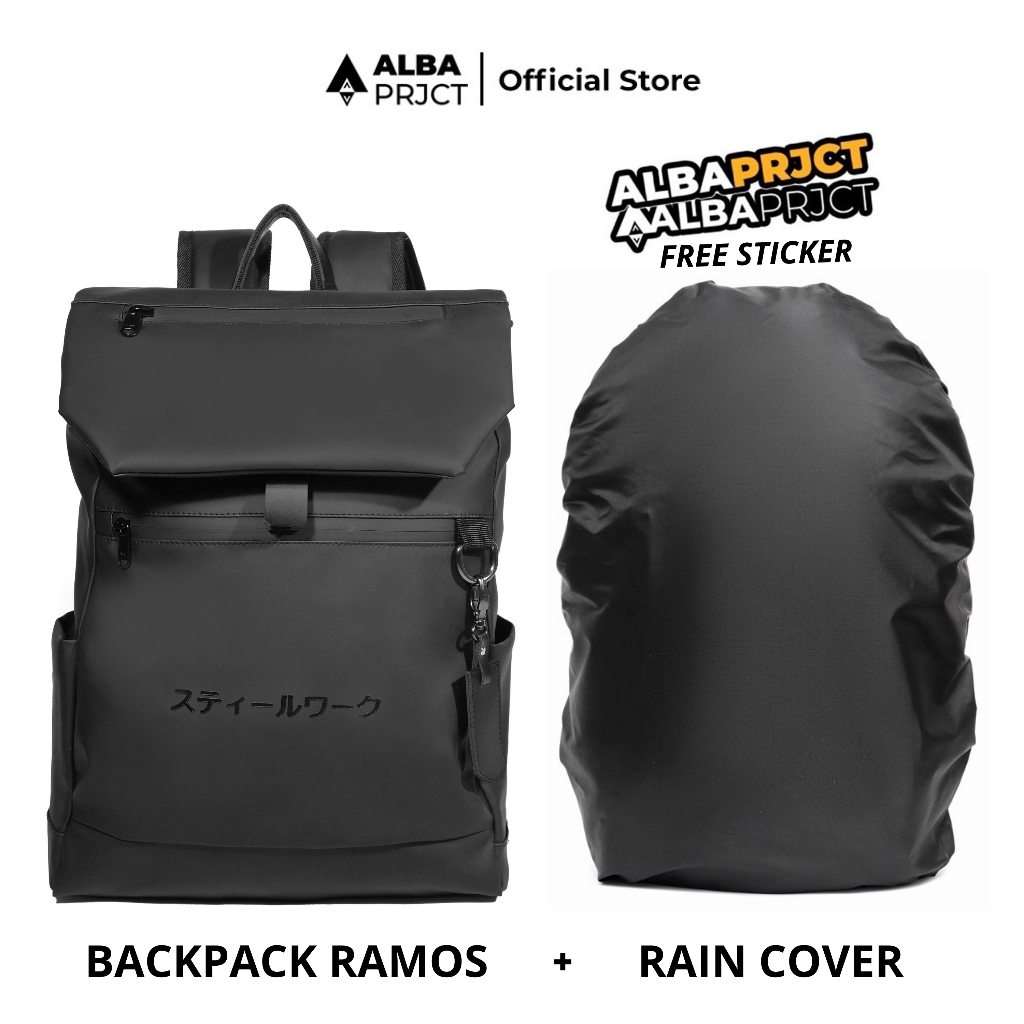 La Alba Project - Tas Ransel Backpack "RAMOS BUNDLING RAINCOVER" - Tas Ransel Pria Waterproof Tas
