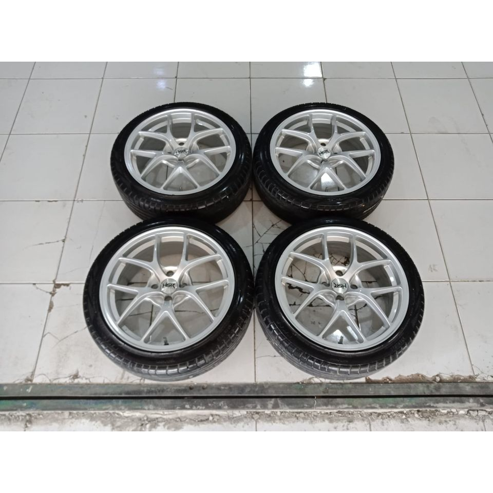 velg mobil bekas HSR WURZBURG ring 17 pcd 4x100 buat yaris jazz vios mobilio