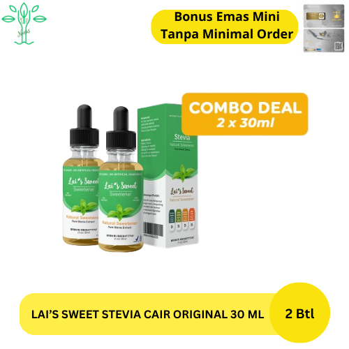 

Lai's Sweet Stevia Cair Original Paket 2 Botol 30ml