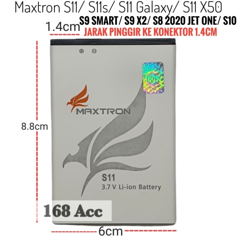 Baterai Batre Batrai Original Maxtron S9 Smart S9 X2 S8 2020 Jet One S10 S11 S11s S11 X50 S11 Galaxy
