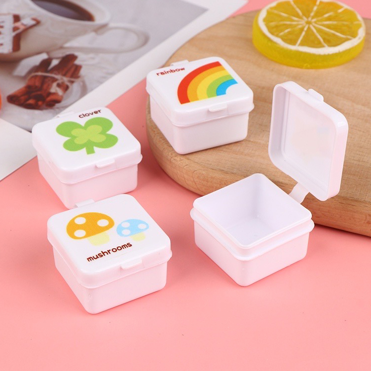 Kotak Mini Cup Wadah Bumbu Saus Kecap Salad Dressing Bento