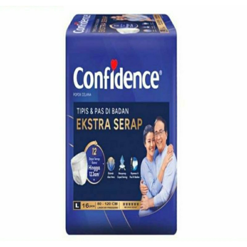 Confidence Adult Pants Heavy Flow L 16's / Confidence Popok celana Heavy Flow L16 / Confidence Heavy