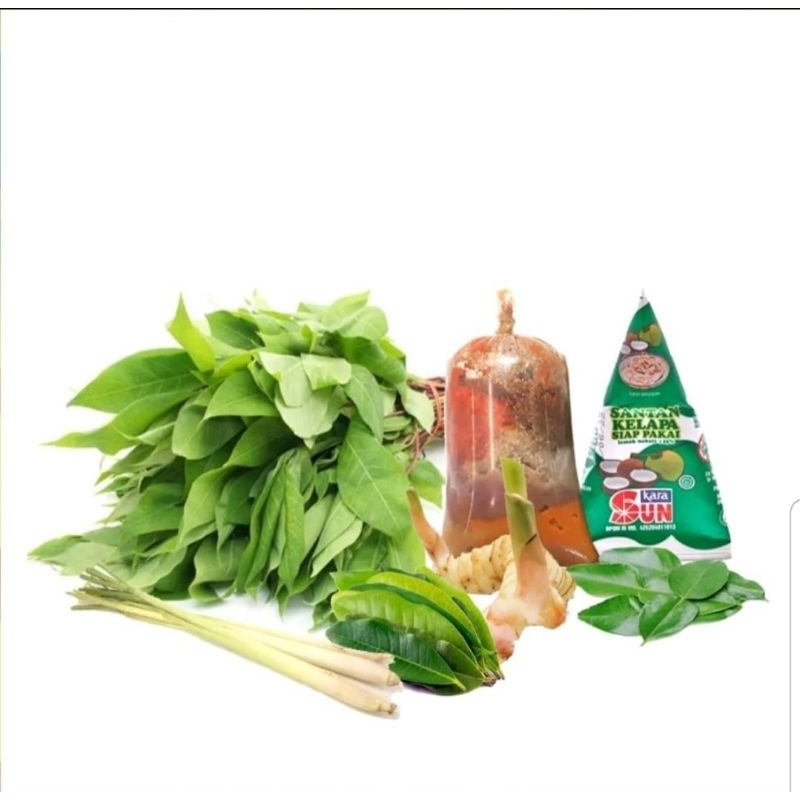 

PAKET GULE DAUN SINGKONG / PAKET SAYUR GULAI DAUN SINGKONG