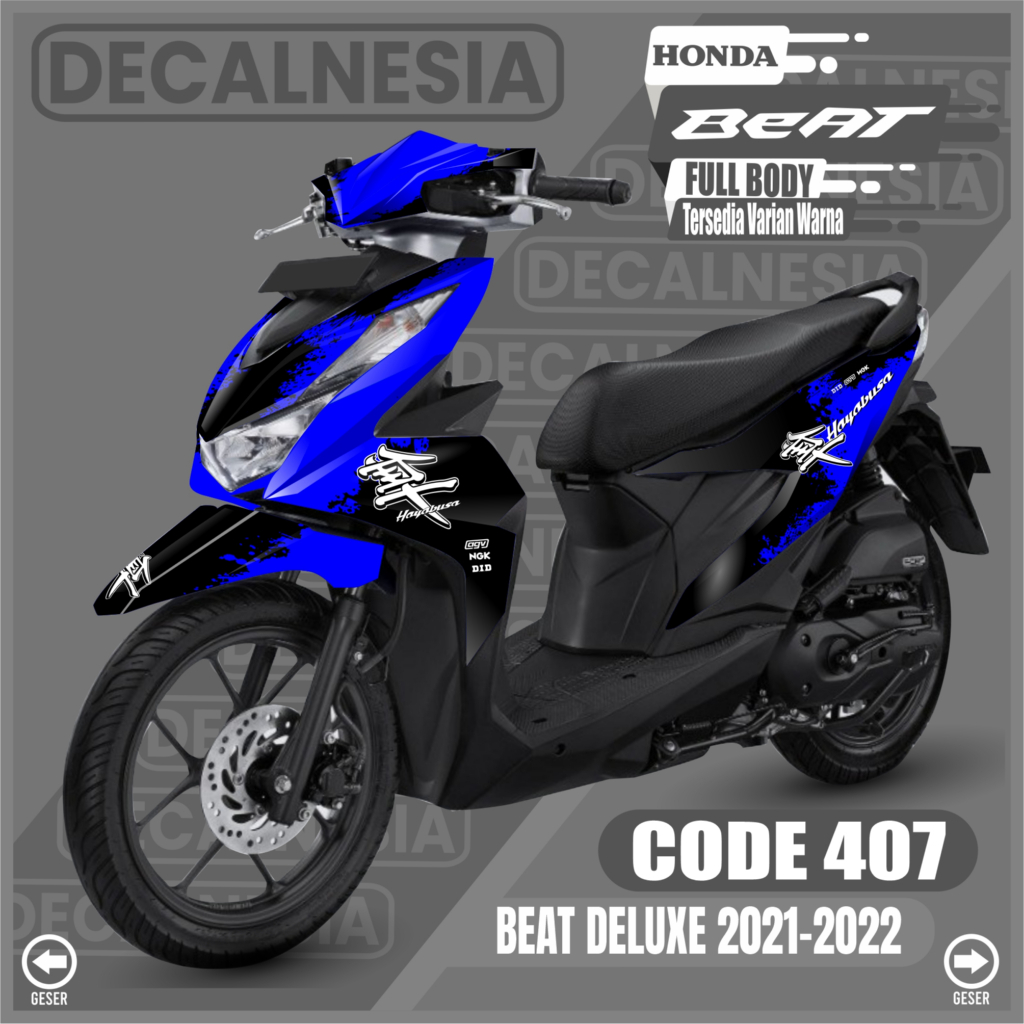 Decalnesia Decal Beat Deluxe 2021 2022 2023 Full Body CBS ISS Stiker Street New Motor Honda Variasi 