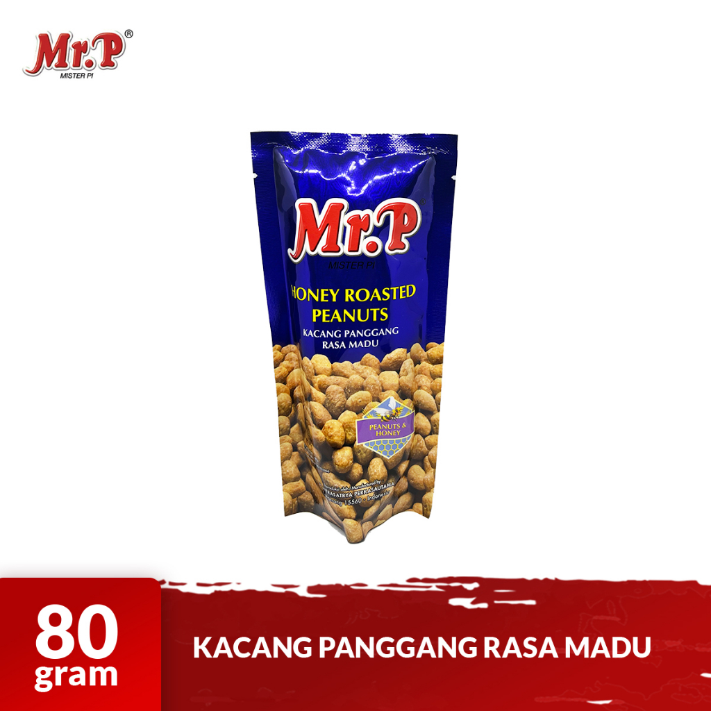 

MR. P Kacang Panggang Varian Rasa Kemasan 80gr Honey